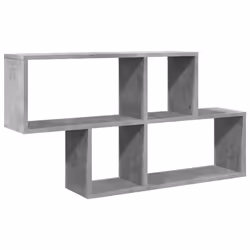 vidaXL Scaffale a Muro Grigio Cemento 100x20x53 cm Legno Multistrato - Vista aggiuntiva 2