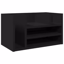 vidaXL Organizer da Scrivania Nero 44,5x24x25 cm in Legno Multistrato - Vista aggiuntiva 2