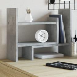 Organizer Scrivania Grigio Cemento 38,5x17x39 Legno Multistrato Vidaxl 674308