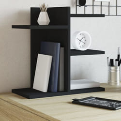 vidaXL Organizer da Scrivania Nero 42x21,5x42 cm in Legno Multistrato