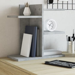 Organizer Scrivania Grigio Cemento 42x21,5x42 cm Multistrato Vidaxl 587232