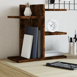 Organizer Scrivania Rovere Fumo 42x21,5x42 cm Legno Multistrato Vidaxl 385221