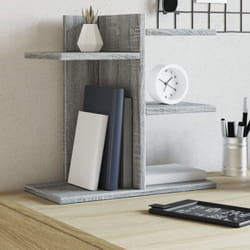 Organizer Scrivania Grigio Sonoma 42x21,5x42 cm Multistrato Vidaxl 507915