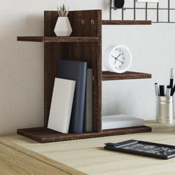 Organizer Scrivania Rovere Marrone 42x21,5x42 cm Multistrato Vidaxl 849015