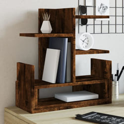 Organizer Scrivania Rovere Fumo 49x20x52,5 cm Legno Multistrato Vidaxl 343691