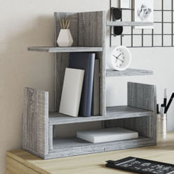 Organizer Scrivania Grigio Sonoma 49x20x52,5 cm Multistrato Vidaxl 462592