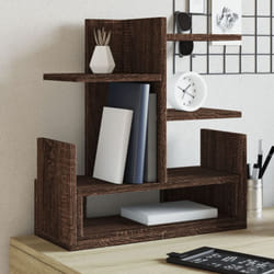 Organizer Scrivania Rovere Marrone 49x20x52,5 cm Multistrato Vidaxl 334301