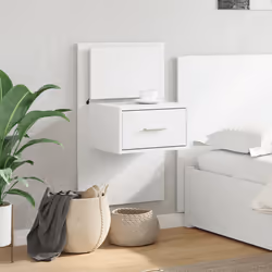VidaXL 848157 comodino Bianco - Vista aggiuntiva 4