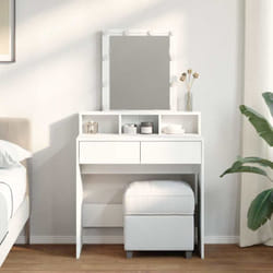 Vidaxl - Toeletta con led Bianca 80x41x144,5 cm