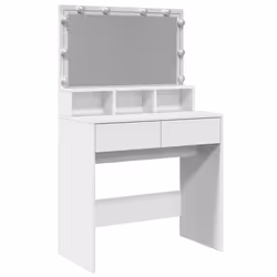 vidaXL Toeletta con LED Bianca 80x41x134,5 cm - Vista aggiuntiva 2