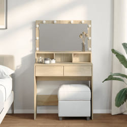 Vidaxl - Toeletta con led Rovere Sonoma 80x41x134,5 cm 494672