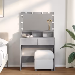 La toletta è un'ottima aggiunta all'arredamento della vostra camera da letto e tiene i vostri cosmetici a portata di mano! Ma ...