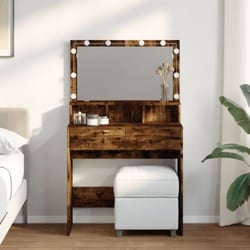 Vidaxl - Toeletta con led Rovere Fumo 80x41x134,5 cm 842411