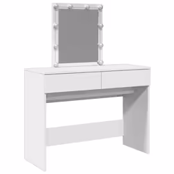 vidaXL Toeletta con LED Bianco 100x40x130 cm - Vista aggiuntiva 2