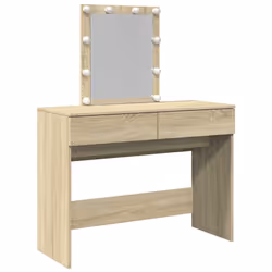 vidaXL Toeletta con LED Rovere Sonoma 100x40x130 cm - Vista aggiuntiva 2