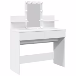 vidaXL Toeletta con LED Bianco 100x40x130 cm - Vista aggiuntiva 2