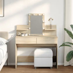 Vidaxl - Toeletta con led Rovere Sonoma 100x40x130 cm