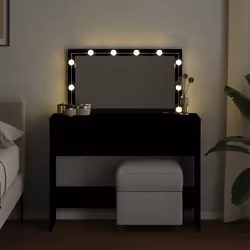 vidaXL Toeletta con LED Nero 100x40x120 cm - Vista aggiuntiva 3