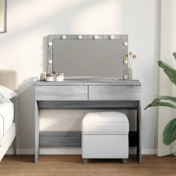 vidaXL Toeletta con LED Grigio Sonoma 100x40x120 cm