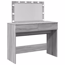 vidaXL Toeletta con LED Grigio Sonoma 100x40x120 cm - Vista aggiuntiva 2