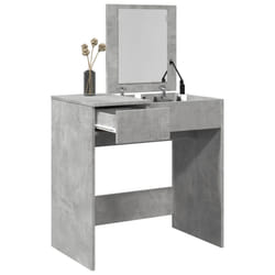 vidaXL Toeletta con Specchio Grigio Cemento 73x46,5x120 cm