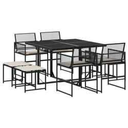 VidaXL 3295018 set mobili da esterno Crema, Bianco