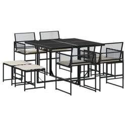 VidaXL 3295028 set mobili da esterno Crema, Bianco