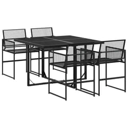 VidaXL 3295033 set mobili da esterno Nero