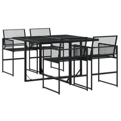 VidaXL 3295048 set mobili da esterno Nero