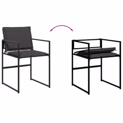 VidaXL 3295073 set mobili da esterno Grigio scuro - Vista aggiuntiva 8