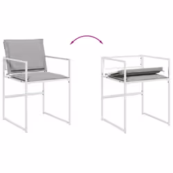 VidaXL 3295093 set mobili da esterno Grigio chiaro - Vista aggiuntiva 5
