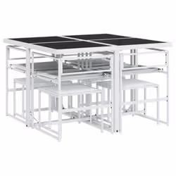 VidaXL 3295098 set mobili da esterno Grigio chiaro - Vista aggiuntiva 6