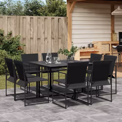 VidaXL 3295123 set mobili da esterno Nero - Vista aggiuntiva 2
