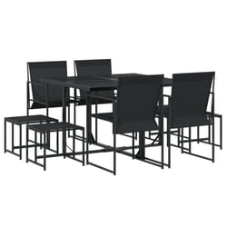 VidaXL 3295128 set mobili da esterno Nero