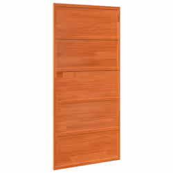 vidaXL Porta del Granaio Marrone 100x208 cm in Legno Massello di Pino - Vista aggiuntiva 2