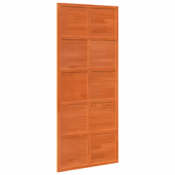 vidaXL Porta del Granaio Marrone 90x208 cm in Legno Massello di Pino - Vista aggiuntiva 2