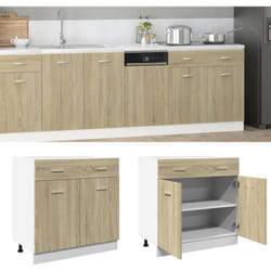 Mobile Inferiore Cassetto "Lyon" Rovere Sonoma 80x46x81,5 Vidaxl 886409