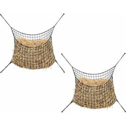 Vidaxl - Reti da Fieno 2pz Rettangolari Neri 75x50 cm in pp 454311