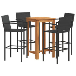 VidaXL 3295276 set mobili da esterno Nero