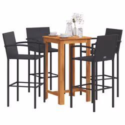 VidaXL 3295276 set mobili da esterno Nero - Vista aggiuntiva 2