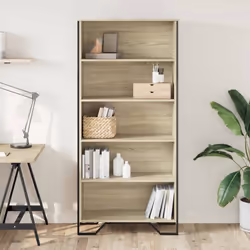 vidaXL Libreria Rovere Sonoma 80x31x169 cm in Truciolato - Vista aggiuntiva 3