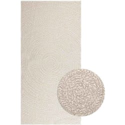 Vidaxl - Tappeto zizur Crema 100x200 cm Aspetto Iuta Interni ed Esterni