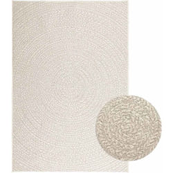 Vidaxl - Tappeto zizur Crema 120x170 cm Aspetto Iuta Interni ed Esterni 262195