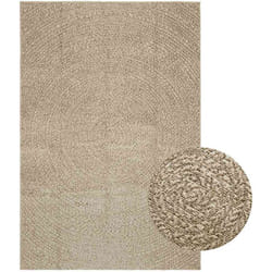 Tappeto zizur Beige 140x200 cm Aspetto Iuta Interni ed Esterni Vidaxl 3080