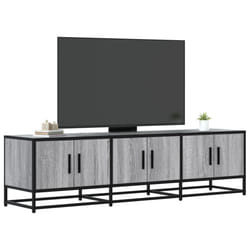 vidaXL Mobile TV Grigio Sonoma 150x35x41cm in Truciolato e Metallo