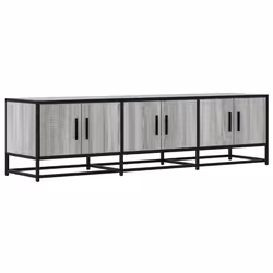 vidaXL Mobile TV Grigio Sonoma 150x35x41cm in Truciolato e Metallo - Vista aggiuntiva 2