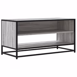 vidaXL Mobile TV Grigio Sonoma 91x40x46 cm Legno Multistrato e Metallo - Vista aggiuntiva 2