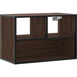 Vidaxl - Mobile tv Rovere Marrone 60x31x39,5cm in Truciolato e Metallo