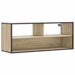 vidaXL Mobile TV Rovere Sonoma 100x31x39,5cm Legno Multistrato Metallo - Vista aggiuntiva 2