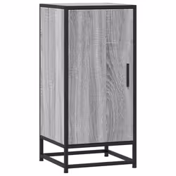 vidaXL Credenza Grigio Sonoma 35,5x35x76 cm in Truciolato e Metallo - Vista aggiuntiva 2